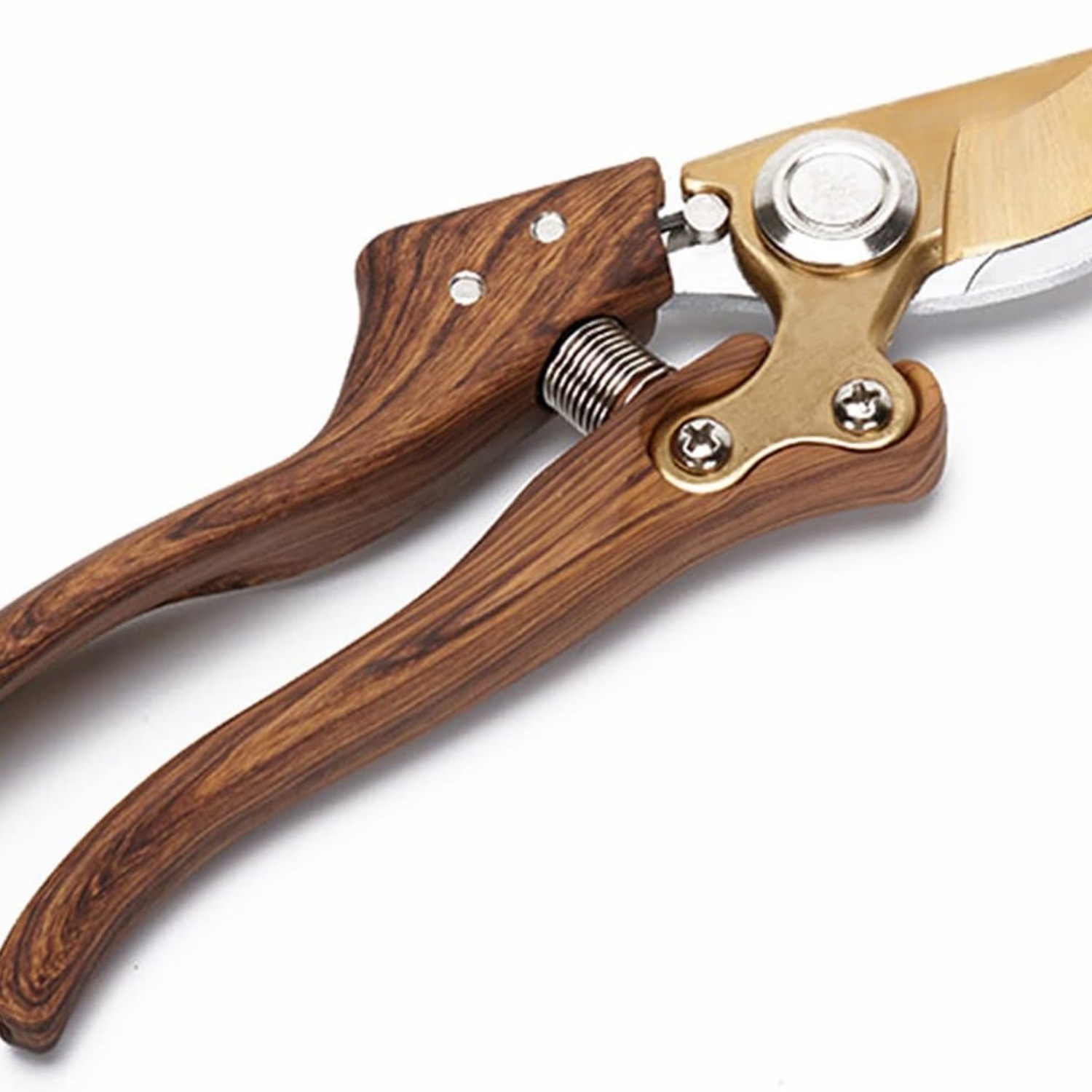 Garden Shears, Japanese Floral branch cutters, Snips for Gardening, Flower scissors Florist clippers, Hand Held Pruners for Gardening Heavy Duty, Pruning shears for garden (Wood grain)