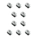 thumbnail image 1 of Kenally Abrazadera de vidrio de aleación de zinc, repuesto portátil reutilizable lavable, soporte de tablón electrochapado, accesorios de 6 a 8mm 6 a 8 mm 10piezas Kenally CBP490862, 1 of 6