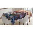 thumbnail image 1 of Ambesonne Travel Tablecloth Rectangular Table Cover, Tallinn Estonia City, 60"x84", Multicolor, 1 of 3