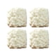 thumbnail image 5 of 4 ovillos de pompón de hilo grueso para tejer a mano, poliéster, suave, para tejer a mano y a ganchillo Blanco, 5 of 9