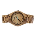 thumbnail image 4 of Angie Wood Creations Zebrawood Men’s Watch with Maple Dial, 4 of 7