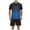 A-Blue809, variant on Men's Gradient High-Performance Athletic Set Short-Sleeve Workout Training Activewear