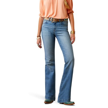 Ariat Female Slim Trouser Noelle Wide Leg Jean Oakland 27