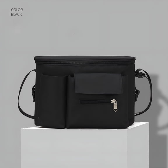 GASTROPOD Large Walker Pouch for Folding Walker-Thickened Oxford Walker Basket with Cup Holder,Bag for Walker with Pockets,Carry Pouch for Elderly Walkers