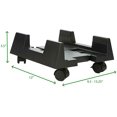 thumbnail image 4 of SDES-Mobile Support CPU, Bureau d'Ordinateur, Bureau PC, Chariot CPU Roulant, Roues, Bureau, Noir, 34L x 24W x 14H cm, 4 of 4