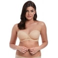 thumbnail image 6 of Freya Cameo Deco Strapless Moulded Underwire Bra (3163),34DD,Black, 6 of 8