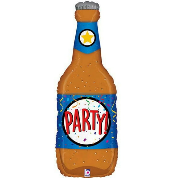 XL 34" Beer Bottle Party Super Shape Mylar Foil Balloon Party Decoration