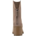 thumbnail image 3 of Sun + Stone Womens Lyraa Block Heel Laceless Ankle Boots, 3 of 3