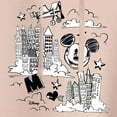 thumbnail image 3 of Disney - Mickey Mouse - Skyscraper, Airplanes, & Clouds Sketch - Juniors Cropped Pullover Hoodie, 3 of 5