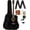 Black, variant on Fender Squier Dreadnought Acoustic Guitar - Natural w/ Gig Bag