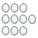 thumbnail image 1 of 10 Bandejas De Bisel Con Colgante Ovalado Vintage De 13 X 18 Mm, Tono Plateado, Ajustes De Cabujón De Bisel De Camafeo En Blanco Para De Fabr Baoblaze Joyería en blanco del cabujón, 1 of 7