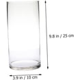 thumbnail image 4 of jarrón cilíndrico de Vidrio florero de Cristal jarrones cilíndricos Transparentes decoración jarrón Redondo florero de Boca Ancha Decorar, 4 of 4