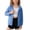 Blue, variant on GigrtiJin Sun Protection Shirts for Girls Long Sleeve Hoodie Jackets Collared Zip up Stretch Biker Running Jacket 3T-16T
