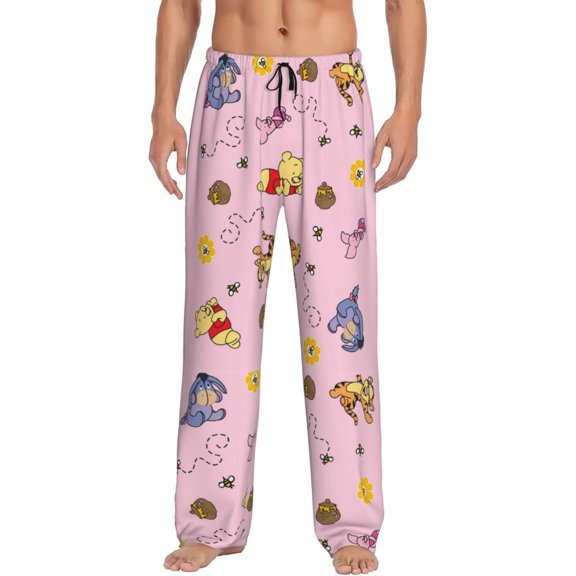 Winnie The Pooh Men's Pajama Pants Sizes M-3XL Casual Long Sleepwear Lounge Pants Athletic Pant Workout Joggers Pant(S)