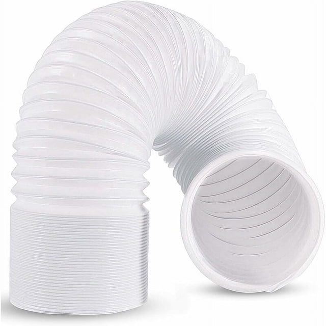 Manguera de escape de CA, manguera de aire acondicionado portátil, polipropileno flexible, diseño duradero para una fácil instalación, resistencia al desgaste por calor, longitud ajustable, rosca en