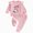 R599-Pink, variant on NOLDARES Baby Kids Girl Outfits Fall Winter Clothing 2pcs Set Long Sleeve Sweatshirt and Pants Clothes(Pink,1-2 Y)