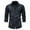 Navy, variant on NaWent Reduced Men's Denim Shirt Motorcycle Denim Distressed Solid Color Pocket Button Long Sleeved Lapel Shirt with Chest Pockets Navy XXL