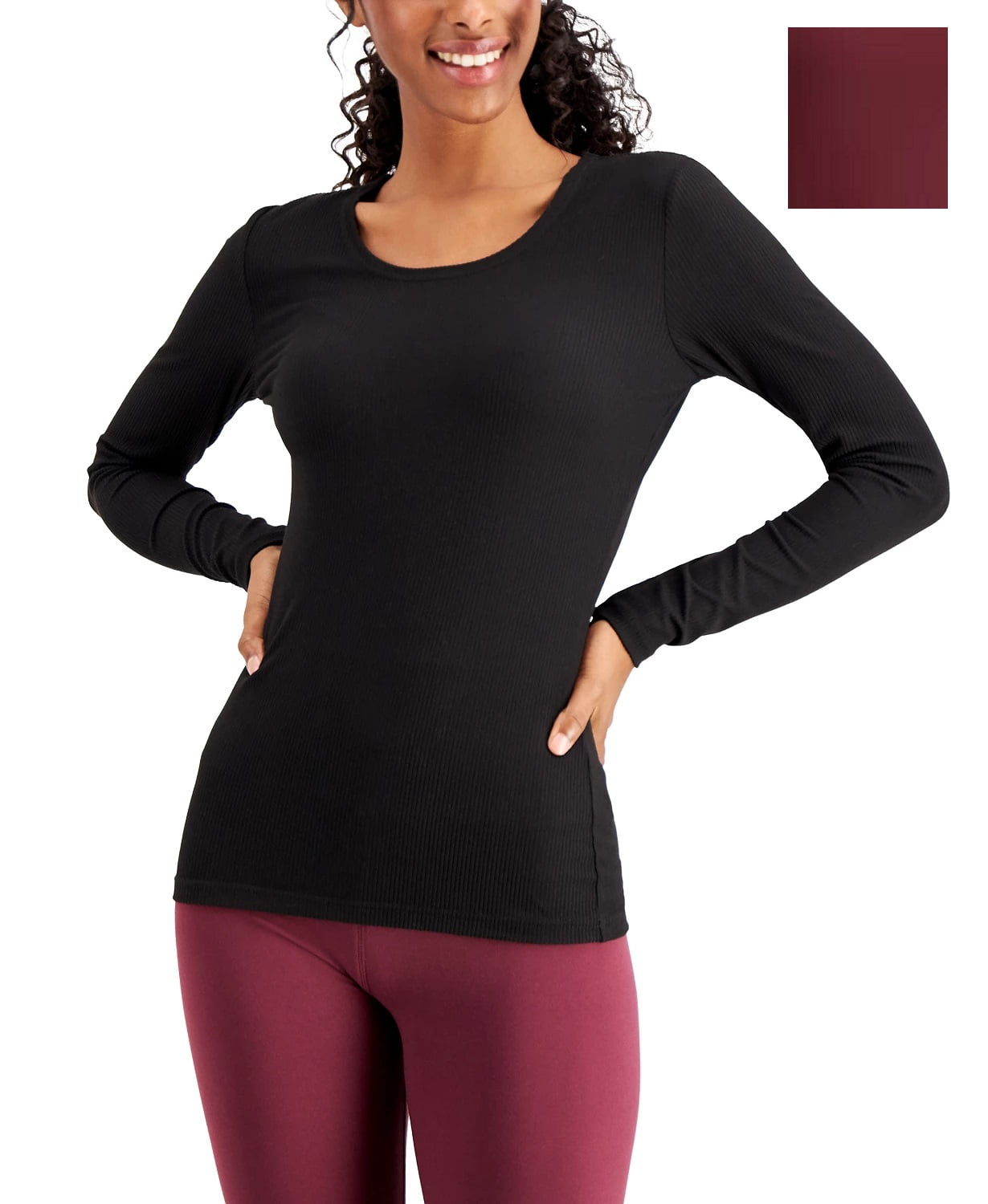 32 Degrees Base Layer Scoop-Neck Top Navy Night M 