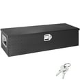 thumbnail image 1 of KFFKFF Robust Aluminum Utility Vehicle Storage Box,Patterned Metal Storage Chest with Side Grip and Lock,Organizational Chest Box for Pickup,Vehicle Bed,Recreational Vehicle,Trailer,Size 39"x13"x10", 1 of 9
