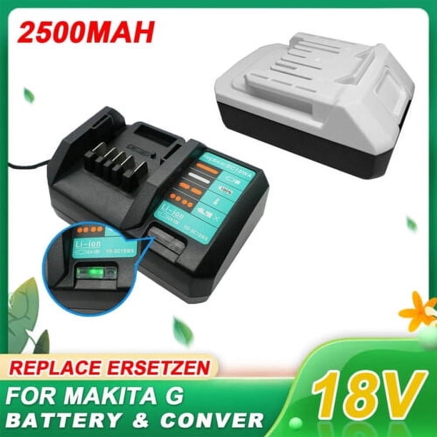 BL1813G Herramienta Batería 2.5ah+dc18wa Charger set para Makita 18V Eléctrico BL1815G li-ion BL1820G BL1825G 196367-3 BL1811G BL1813G BL1815G