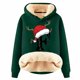 thumbnail image 1 of WILLBEST Sudadera Deportiva para Mujer, con Estampado de Letras Navideñas, Estilo Sudadera con Capucha, de Lana, Cálida, Ideal para El Invierno Modelo 988 XXX-Grande, 1 of 4