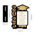 thumbnail image 4 of 2025 Graduation Table Decor - Wooden Tiered Tray Centerpiece with Black & Gold Accents - for Grad Party, Home Decoration & Holiday Celebrations, 4 of 8