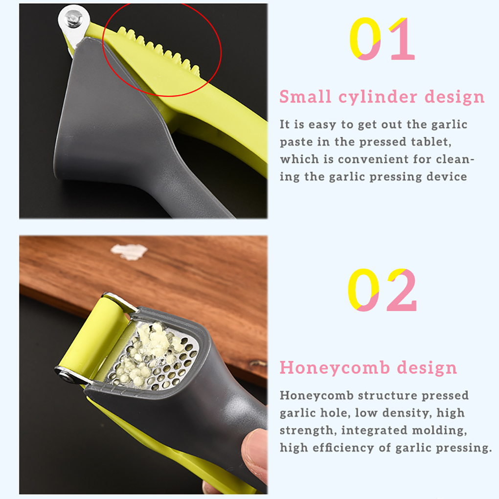Premium Garlic Press with Soft Easy, Sturdy Design Extracts More Garlic Paste Per Clove, Garlic Crusher for Nuts & Seeds, Professional Garlic Mincer & Ginger Press - image 5 of 8