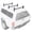 Black, variant on AA-Racks Model DX36 Universal Pickup Truck 3 Bar Ladder Roof Van Rack System Adjustable Steel Cross Bars - Sandy Black