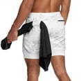 thumbnail image 4 of Running Shorts Men Sportswear 2 In 1 Compression Jogging Short Pants Double-deck Bottoms Gym Fitness Training Sport Shorts, 4 of 4