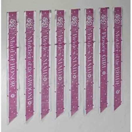 BRIDAL PARTY SASH SET 8/PCS