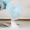 thumbnail image 5 of Ventilador de clip de cabeza móvil, ventilador eléctrico de cabecera para dormitorio de estudiantes, ventilador de clip silencioso para dormitorio, ventilador pequeño para cama, ventilador de una, 5 of 5