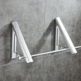 thumbnail image 2 of Percha de ropa plegable retráctil, organizador de almacenamiento para el hogar, de aleación de aluminio, para pared Plata, 2 of 7
