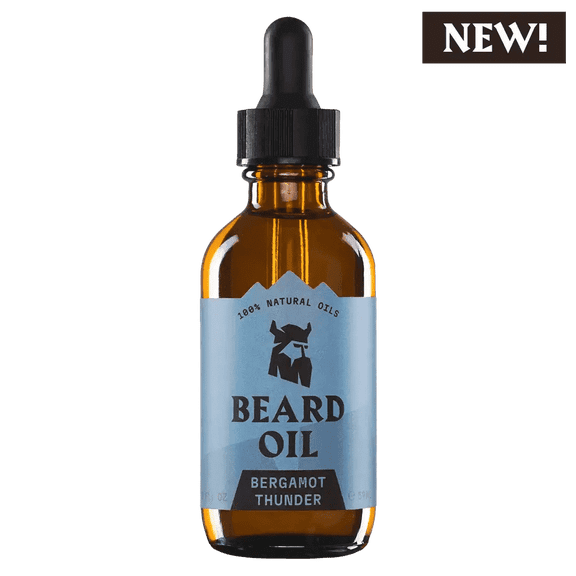 Striking Viking Bergamot Thunder Beard Oil – Lightweight Softening & Conditioning Beard Grooming Oil