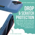 thumbnail image 4 of Smartish® iPhone 16 Wallet Case - Wallet Slayer Vol. 1 [Slim + Protective] Credit Card Holder - Drop Tested Hidden Card Slot Cover Compatible with Apple iPhone 16 - Blues on the Green, 4 of 6