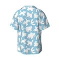 thumbnail image 2 of Vsdgher Cute Animals Print Men's Wrinkle Free Untucked Cuban Shirt Business Casual Button Down Shirts Short Sleeve Shirt, 2 of 7