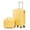 Yellow, variant on Homefun 2 pcs 20" ABS Spinner Wheel Luggage, with Combination Lock,14" Cosmetic Case (Black)