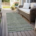 thumbnail image 6 of Addison Rugs Chantille Indoor/Outdoor Transitional Stripes Olive Washable Runner Rug, 2'3" x 7'6", 6 of 6