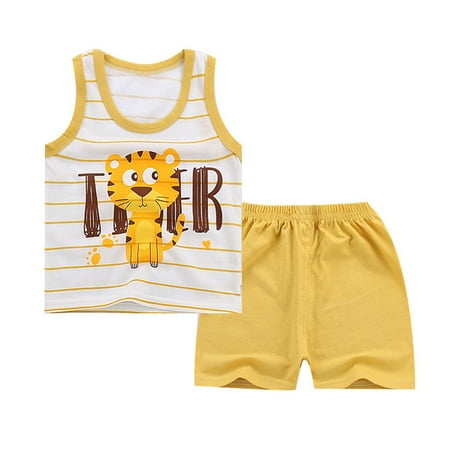 

Baby Girl Boy Cartoon Sleeveless Romper Jumpsuit Outfits Clothes Size 0 Months-18 Months