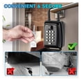 thumbnail image 4 of Hanging Key Lock Safe Secret Storage Box Password Security Lock No Key Required Home Office Key Portable Combination Box Storage ,More Reliable & Robust, 4 of 7