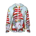 thumbnail image 1 of Fotbe Funny Christmas Gnome Chaqueta con Protección Solar UPF 50+ para Hombre y Mujer, Camisa con Capucha y Bolsillos-Large, 1 of 7