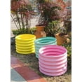 thumbnail image 5 of 5-Pack 18in Tall Kids Raised Garden Beds Outdoor, 40x24in Oval & 24x24in Round Galvanized Metal Planter Box for Planting Vegetables, Flowers, Fruits, Eco-Safe & Easy Setup, 5 of 6