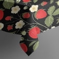 thumbnail image 5 of Strawberry Plants Fruit Flower Leaf Square Tablecloth,Waterproof Square Table Cover,Wipeable Spillproof Washable Table Cover for Home Kitchen Party Decor 42"X42"(107x107cm), 5 of 6