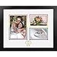 thumbnail image 3 of Celebration Frames MPVSWG02 LGBTQ Wedding Multi-Photo Frame with White & Rainbow Mat - Gold Interlocking Woman, 3 of 3