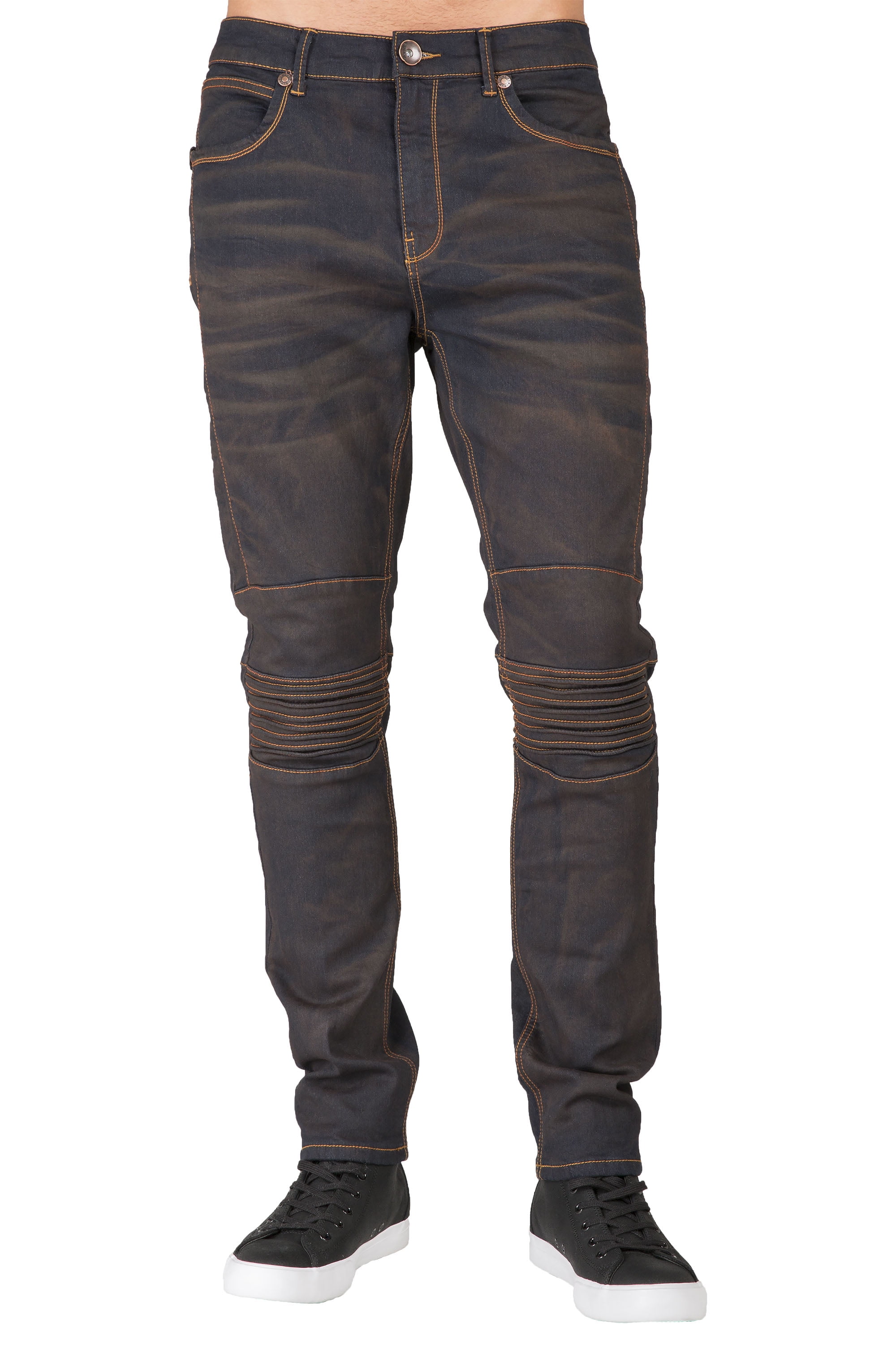 Copper Wash Ribbed Knee Straight Leg 