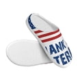 thumbnail image 3 of Disketp Thank You Veterans Women's Men's Slippers Plush Slip-On House Slipper for Winter Indoor Soft Cushion Non-slip Fluffy Slides Slippers-8, 3 of 7