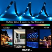 LED Light Strip, SKONYON16.4ft RGB LED Light Strip 5050 LED Tape Lights, Color Changing LED Rope Lights with Remote for Home