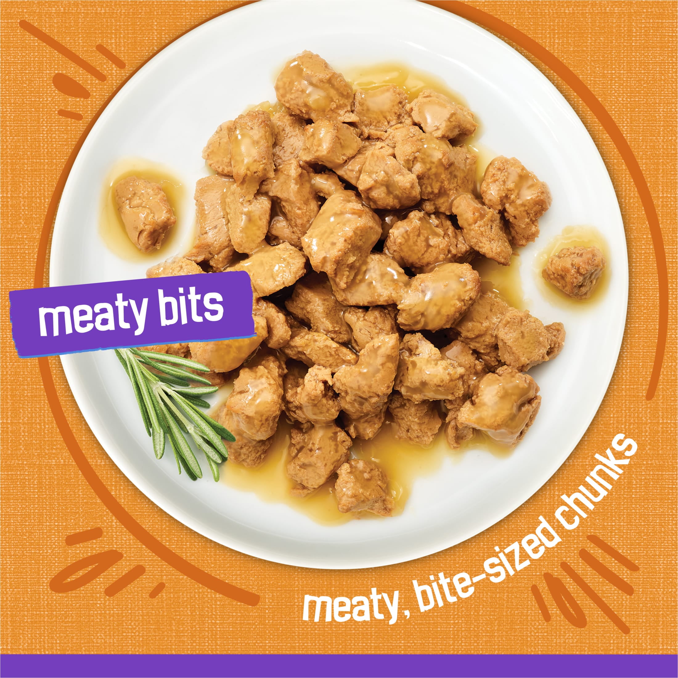 (6 pack) Friskies Gravy, Meaty Bits Chicken Dinner, Wet Cat Food, 5.5 oz. Can, 24 Pack