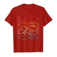 thumbnail image 4 of Tiweut Women T Shirt Retro 80s Shark Clothes Shark Party Short Sleeve Tops,Red, 4 of 4