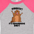 thumbnail image 4 of Inktastic Finally It's Groundhog Day Boys or Girls Baby Bodysuit, 4 of 5