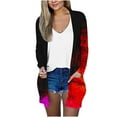 thumbnail image 2 of Cardigan pour Femmes Élégant Cardigan à Manches Longues Col Rond Imprimé Veste Légère Cardigan d'Été pour Femmes, 2 of 5